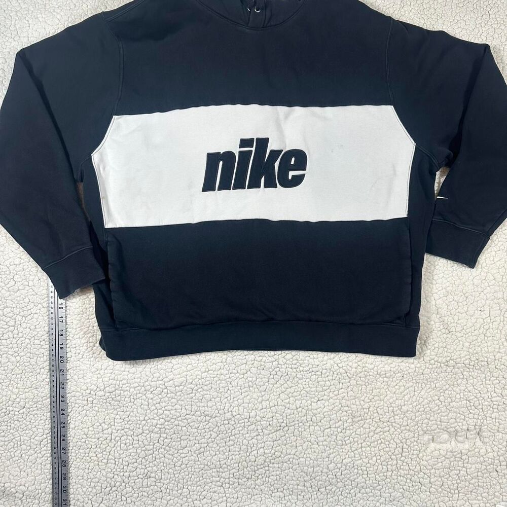 Nike Men's Black and Navy Hoodie